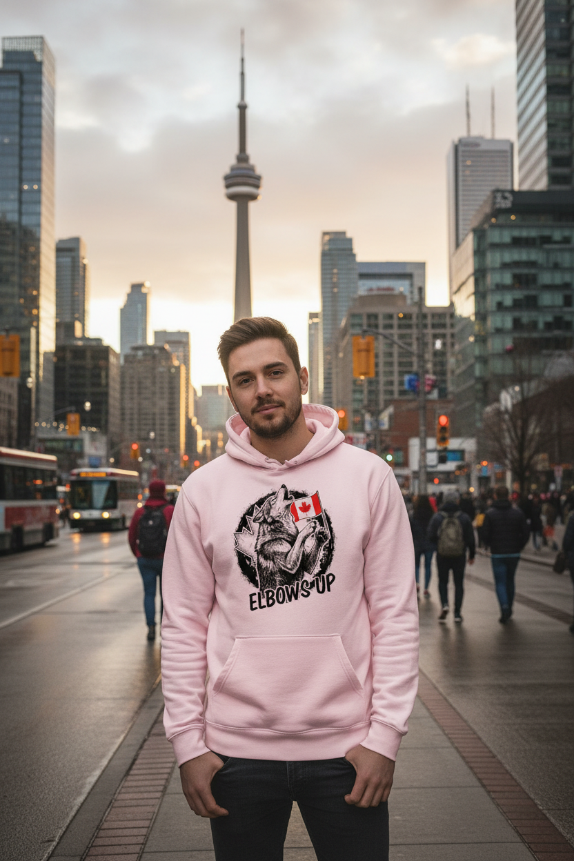 Light Pink Hoodie - Toronto CN Tower