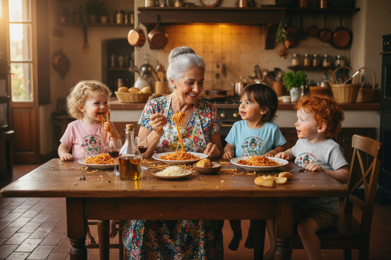 Nonna Pasta Table Different Kids