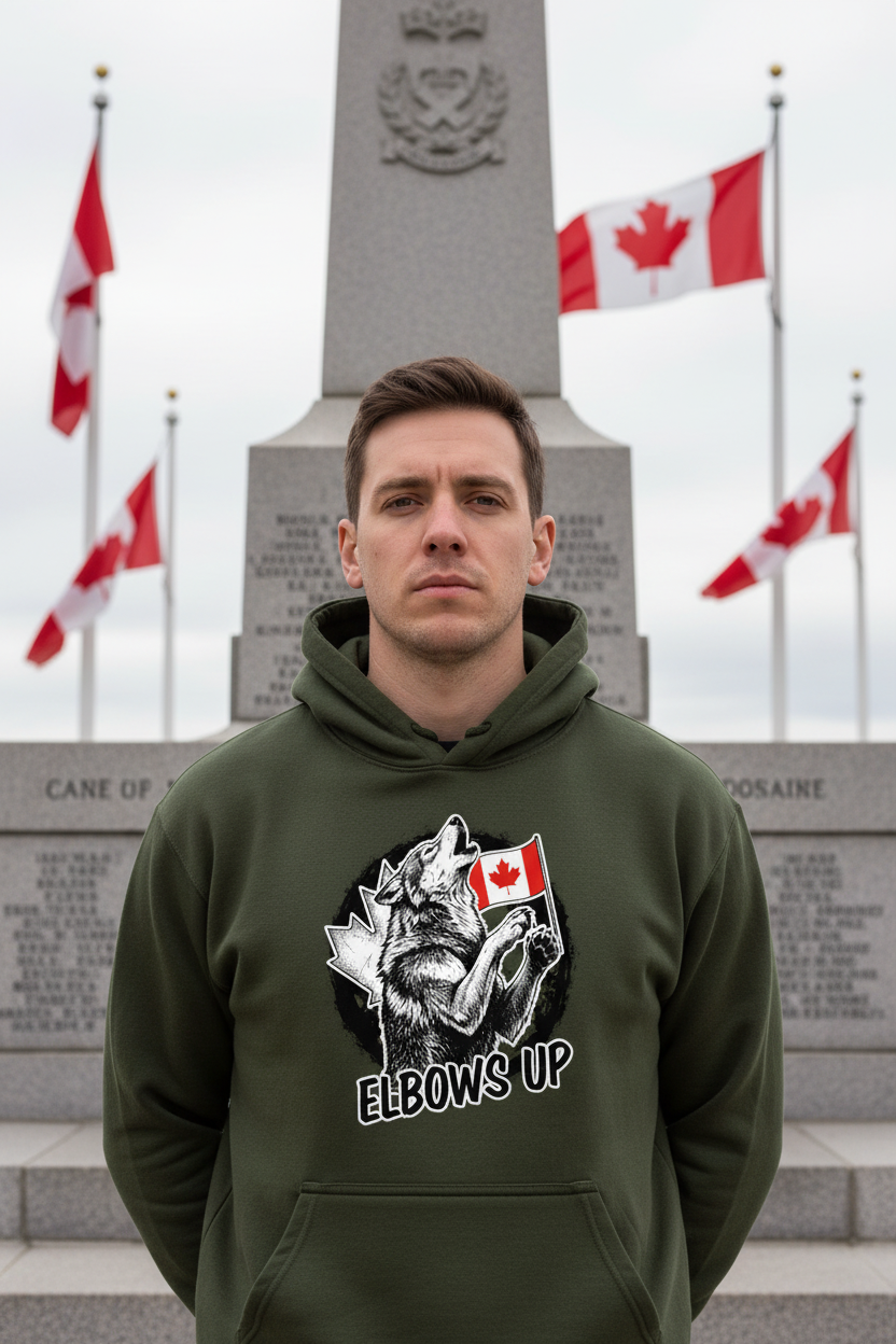 Olive Green Hoodie - Canadian Military Memorial