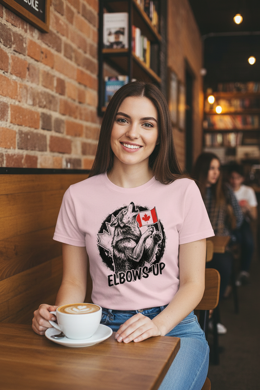 Unisex Elbows Up Heavyweight Crewneck T-shirt S to 5XL