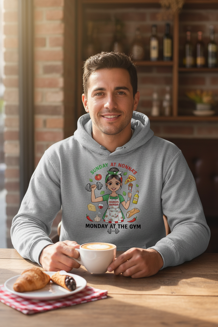 Sport Grey Hoodie Man Brunch