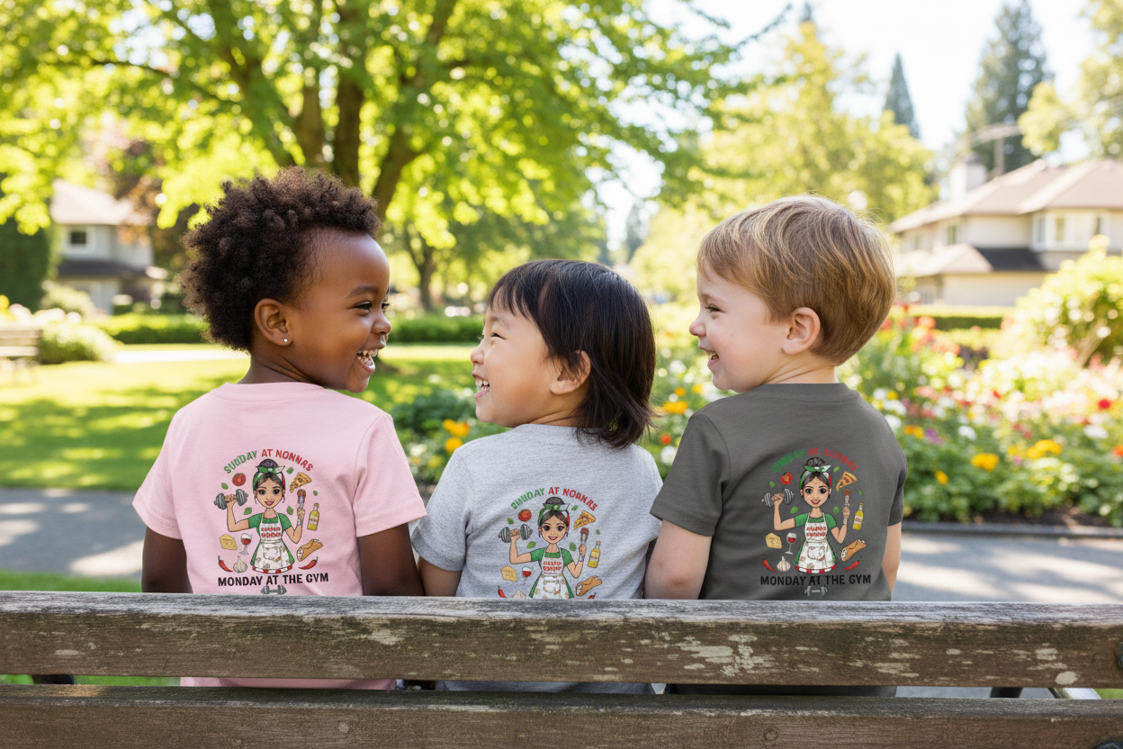 Toddlers Park Bench Back View