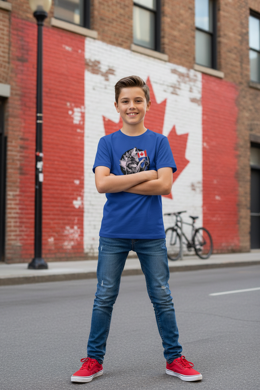 Urban Flag Mural Boy