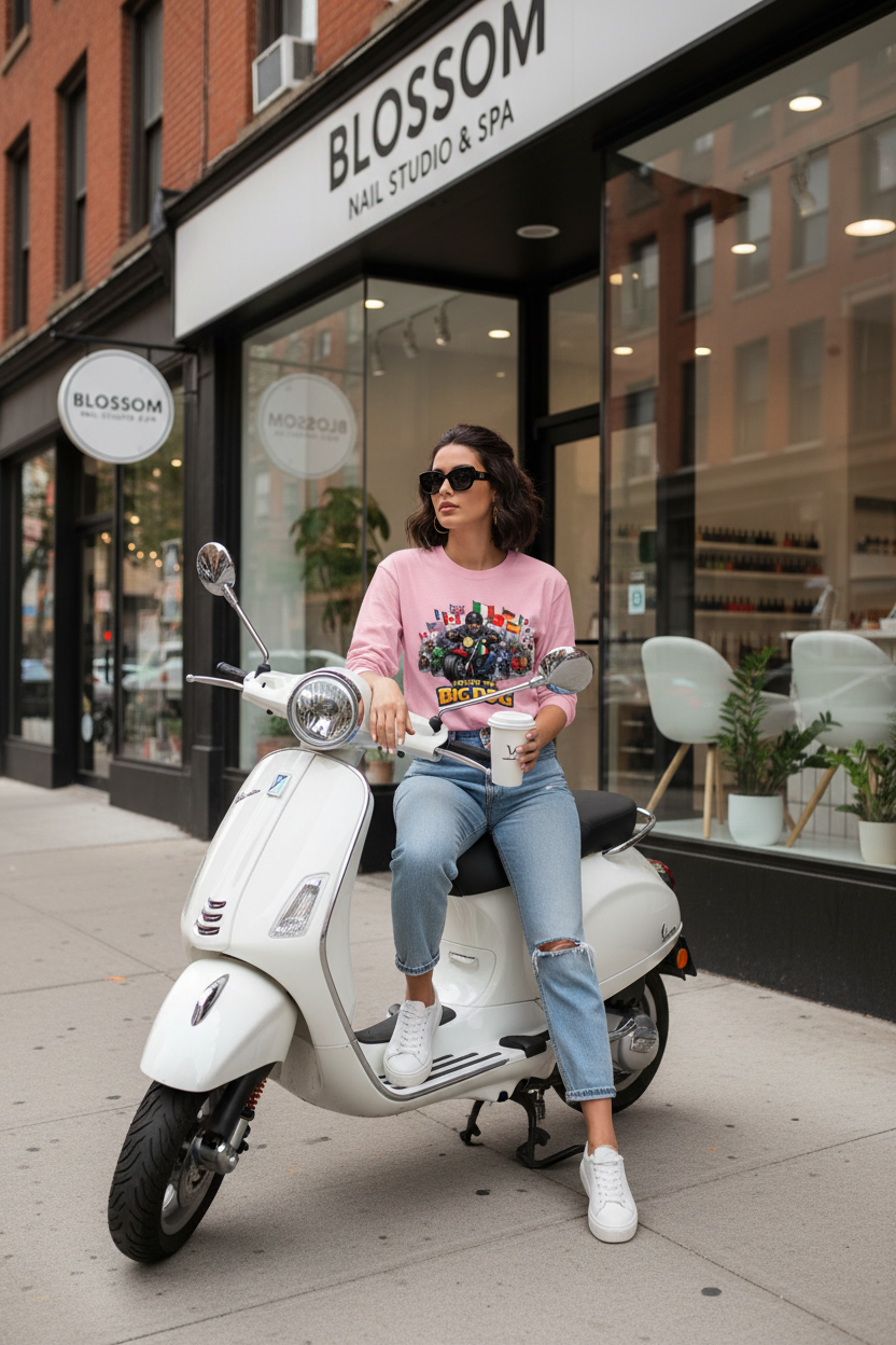 Vespa Nail Salon Pink