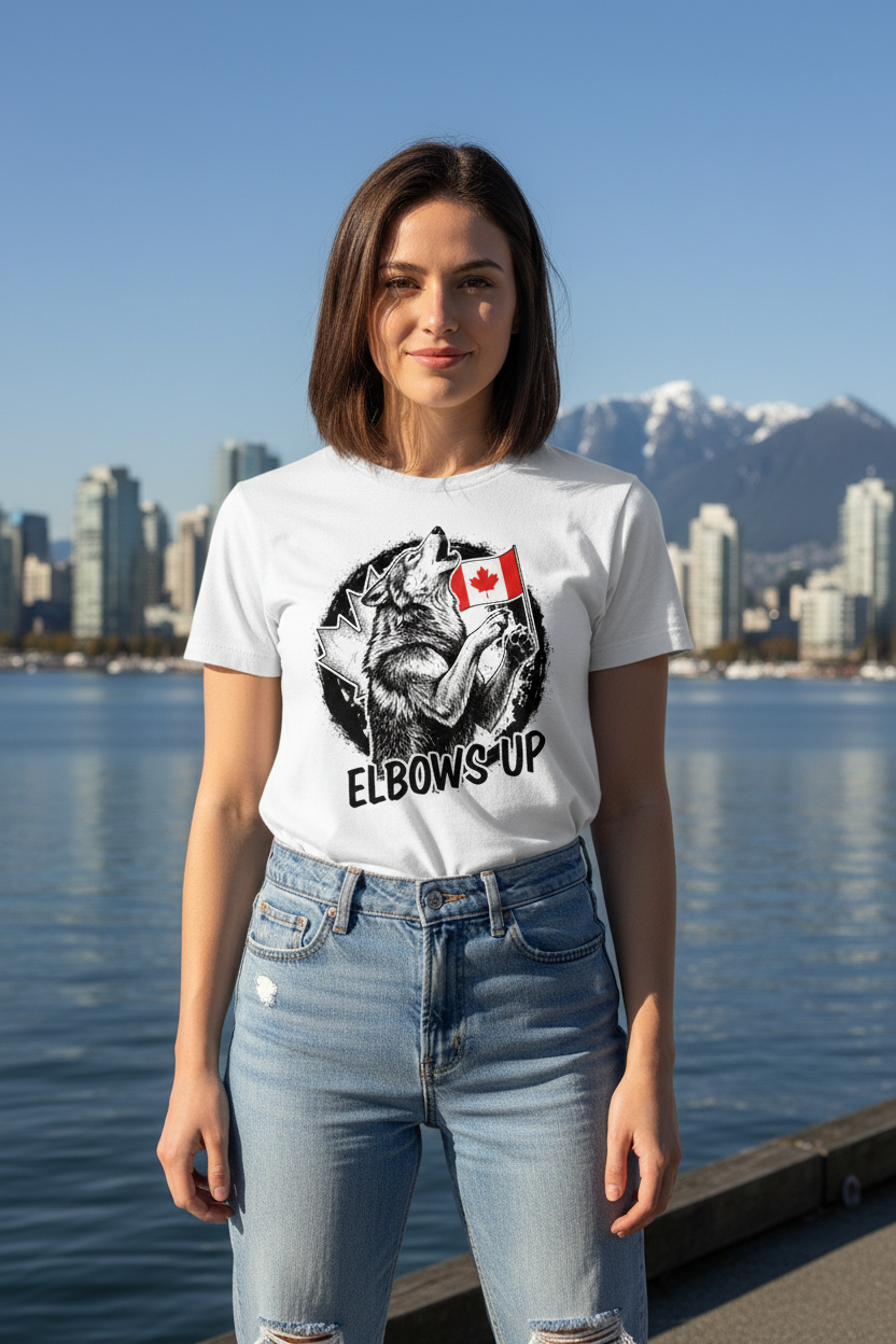 White Shirt Woman Vancouver Wolf
